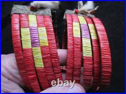 Rare Ceremonial Quilled Leg Bands Native American Ankle Bracelets Sd-042307604 Rare Ceremonial Quilled Leg Bands Native American Ankle Bracelets Sd-042307604