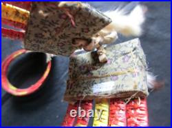 Rare Ceremonial Quilled Leg Bands Native American Ankle Bracelets Sd-042307604