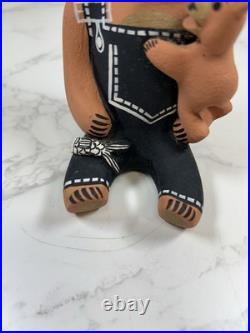 Rare Cochiti BEAR & CUB In Overalls Storyteller Pottery DOROTHY HERRERA Vintage
