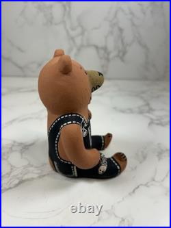 Rare Cochiti BEAR & CUB In Overalls Storyteller Pottery DOROTHY HERRERA Vintage
