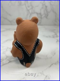 Rare Cochiti BEAR & CUB In Overalls Storyteller Pottery DOROTHY HERRERA Vintage