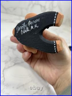 Rare Cochiti BEAR & CUB In Overalls Storyteller Pottery DOROTHY HERRERA Vintage