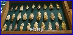 Rare Collection Of Authentic Indian Arrowheads Spear Points Scrapers