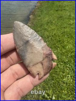 Rare Colorful Native American Arkansas Corner Notch Arrowhead Point