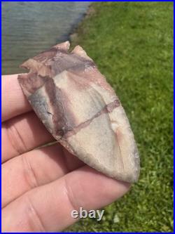 Rare Colorful Native American Arkansas Corner Notch Arrowhead Point