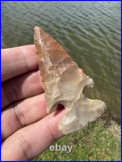 Rare Colorful Native American Thebes Point Arrowhead