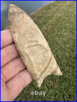 Rare Double Fluted Native American Paleo Clovis Point Arrowhead Kentucky