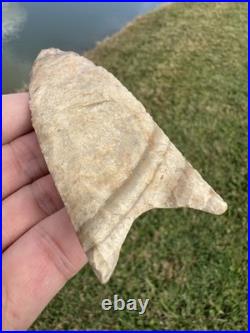 Rare Double Fluted Native American Paleo Clovis Point Arrowhead Kentucky