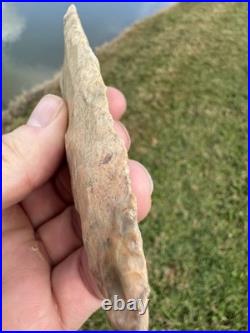 Rare Double Fluted Native American Paleo Clovis Point Arrowhead Kentucky