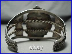 Rare Earlier Vintage Navajo Morenci Turquoise Sterling Silver Bracelet