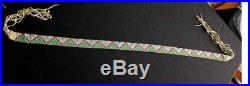 Rare Early 20th Century Antique Native American Beaded Belt 62 Length