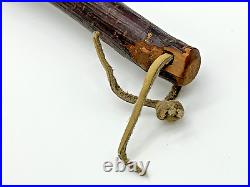 Rare Early Native American Artifact Bladder/Rawhide Ceremonial Shayman Rattle