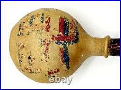 Rare Early Native American Artifact Bladder/Rawhide Ceremonial Shayman Rattle