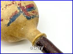 Rare Early Native American Artifact Bladder/Rawhide Ceremonial Shayman Rattle