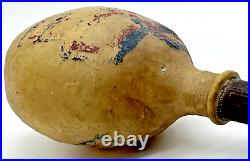 Rare Early Native American Artifact Bladder/Rawhide Ceremonial Shayman Rattle