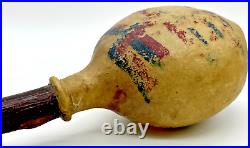 Rare Early Native American Artifact Bladder/Rawhide Ceremonial Shayman Rattle