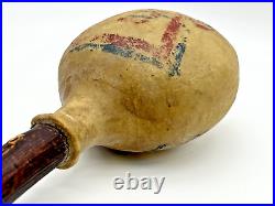 Rare Early Native American Artifact Bladder/Rawhide Ceremonial Shayman Rattle