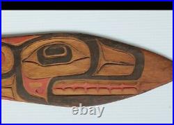 Rare Early Northwest Haida Or Tlingit Ceremonial Dance Padle Native American
