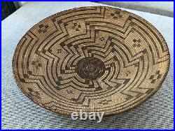 Rare Early Southwestern Native American Indian Basket Tray 17.5