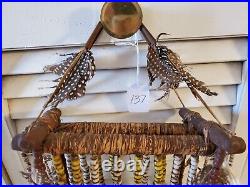 Rare Find! Awesome Older Native American Yaqui Handmade Rattle / Windchimes