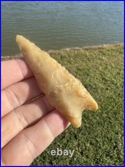 Rare GEM Novaculite Native American Paleo Dalton Arrowhead Artifact Double COA
