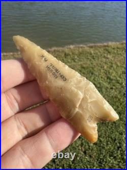 Rare GEM Novaculite Native American Paleo Dalton Arrowhead Artifact Double COA