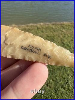 Rare GEM Novaculite Native American Paleo Dalton Arrowhead Artifact Double COA