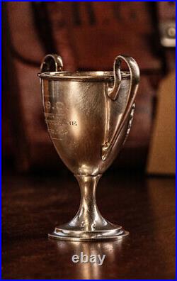 Rare Gorham Sterling Silver Antique Golf Trophy Cup Native American Indian Chief