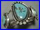 Rare-Green-Old-Morenci-Turquoise-Vintage-Navajo-Sterling-Silver-Bracelet-Old-01-qxq