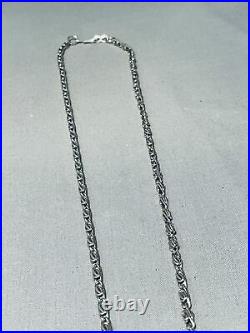 Rare Hallmark Thomas Singer Vintage Navajo Turquoise Sterling Silver Necklace