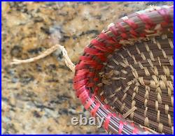 Rare Handmade Native American Coushatta Pine Needle Wagon