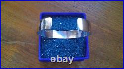 Rare Hopi Sterling Silver Overlay Cuff Bracelet by Casey Cuch 36 Grams