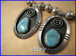 Rare Hopi Sterling Silver & Turquoise Necklace, Victor Coochwytewa, 20, 119g