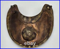 Rare Huge Hudson Bay FUR TRADE HB Native American Hammered Copper Gorget Pendant