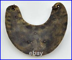 Rare Huge Hudson Bay FUR TRADE HB Native American Hammered Copper Gorget Pendant