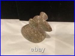 Rare Incredable Authentic Native American Indian Carved Birdstone Popeye N. R