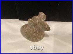 Rare Incredable Authentic Native American Indian Carved Birdstone Popeye N. R