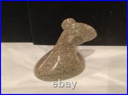Rare Incredable Authentic Native American Indian Carved Birdstone Popeye N. R
