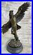 Rare-Indian-Native-American-Art-Chief-Eagle-Bronze-Marble-Base-Sculpture-Sale-01-du