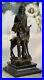 Rare-Indian-Native-American-Art-Chief-Eagle-Bust-Bronze-Marble-Statue-Sculpture-01-jl