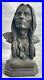 Rare-Indian-Native-American-Art-Chief-Eagle-Bust-Bronze-Marble-Statue-Sculpture-01-rszu