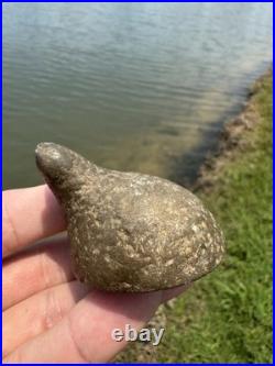 Rare Interesting Native American Hardstone Preform Artifact Birdstone