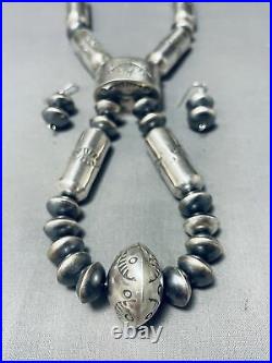 Rare Jacla Tubes Navajo Sterling Silver Necklace