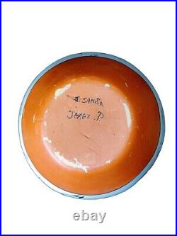 Rare Jemez Pottery Sandia Signed Vintage Pueblo Pottery Vase Native American 3d