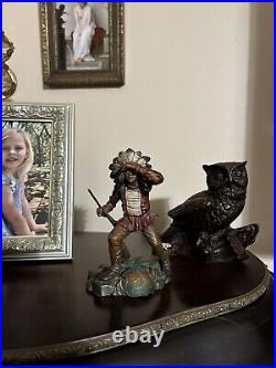 Rare K & O KRONHEIM & OLDENBUSCH Cold Painted NATIVE AMERICAN INDIAN C 1930