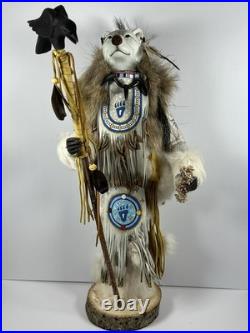Rare Kevin, Tanner & Shawn Gadomski Spirit Bear Manitou Kachina Ojibwe