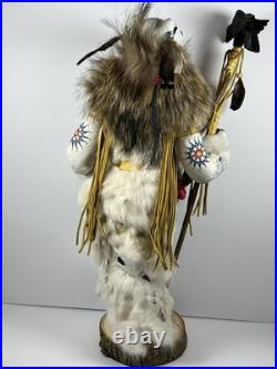 Rare Kevin, Tanner & Shawn Gadomski Spirit Bear Manitou Kachina Ojibwe