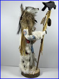 Rare Kevin, Tanner & Shawn Gadomski Spirit Bear Manitou Kachina Ojibwe