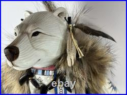 Rare Kevin, Tanner & Shawn Gadomski Spirit Bear Manitou Kachina Ojibwe