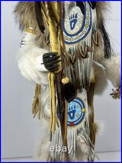 Rare Kevin, Tanner & Shawn Gadomski Spirit Bear Manitou Kachina Ojibwe
